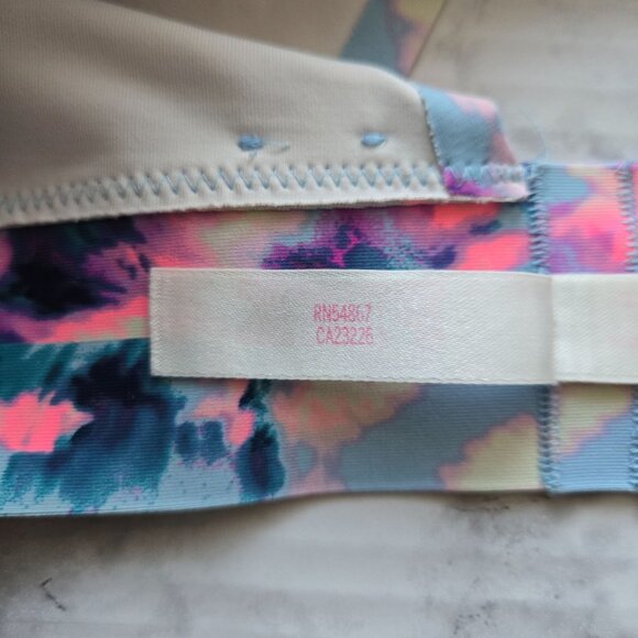 Victoria's Secret Pink Strappy Tie-Dyed Sports Bralette Sz M - Picture 10 of 13
